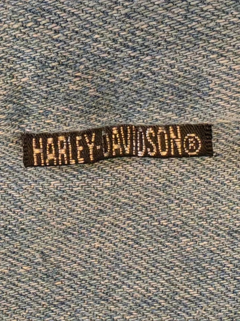 Vtg Harley Davidson Baby Denim Coveralls Jumpsuit